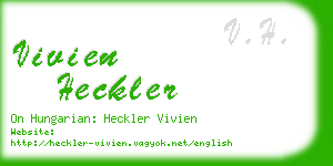 vivien heckler business card